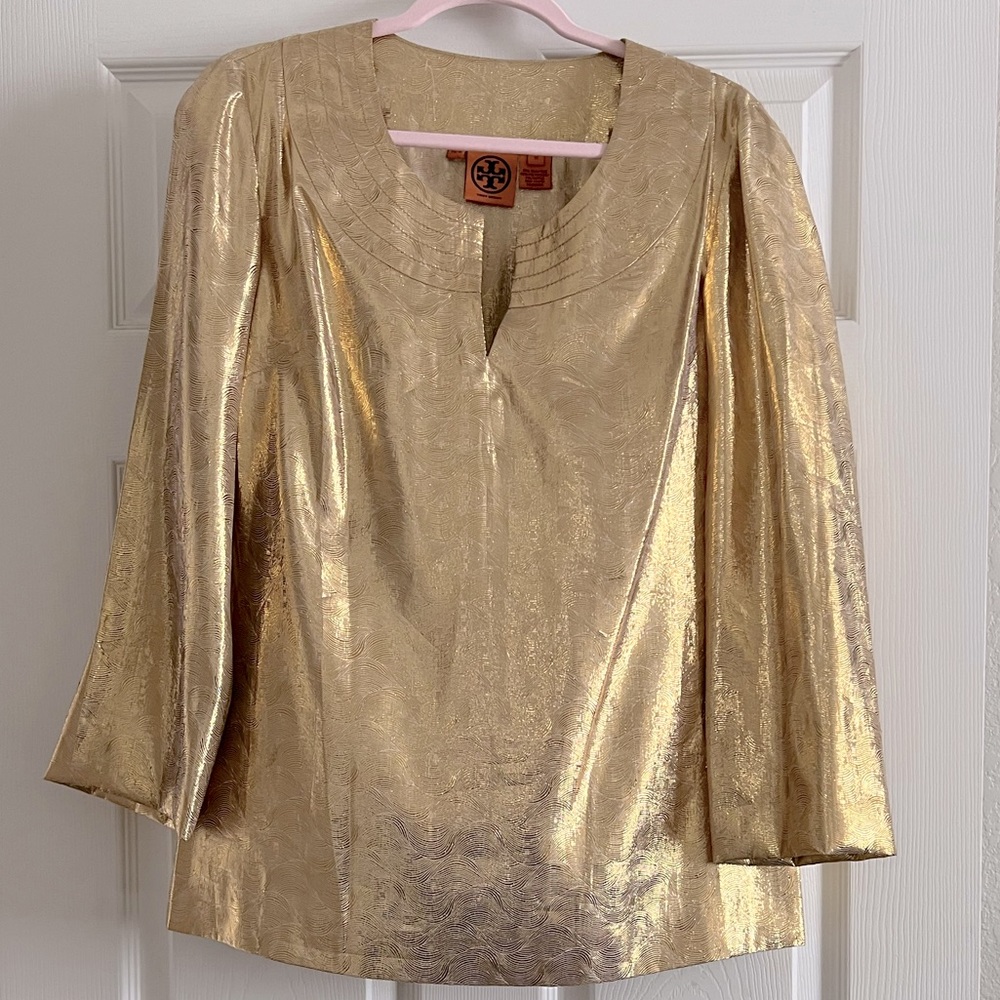 Gold Tory Burch tunic